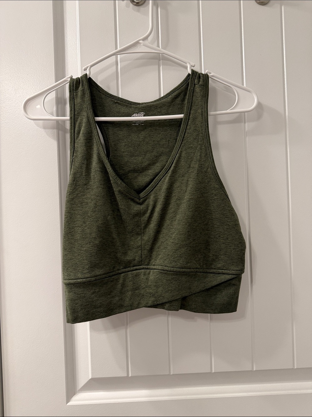 Medium Women’s Olive Green V-Neck sports bra